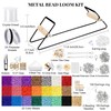 PP OPOUNT Metal Bead Loom Kit, Loom Beading Supplies for
