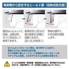 Midori Anzen SC11BS RA KP Helmet with Slider Surface, For Electrical Work, Yellow