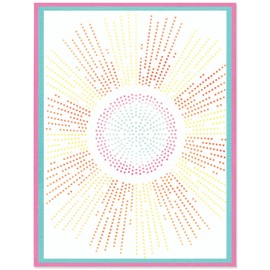 Sizzix A6 Stencil Cosmopolitan, Shine Bright #2 by Stacey Park, Multicolor, One Size