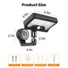 LIFENGSOLER Magnetic Solar Lights Outdoor with Motion Sensor, 92LEDs 600