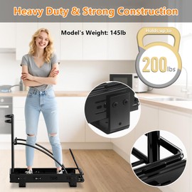 ANASTA Single Pull Out Trash Can Under Cabinet 7-13 Gal, Heavy Duty Under Sink Garbage Can, 50Qt Slide Out Waste Bin for 13" Wx 17" Hx 19" D Base Cabinet, Trash Bin Holder for Drawer/Counter, No Can