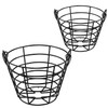 Crestgolf 2PCS Stainless Metal Golf Basket Golf Ball Container Ball