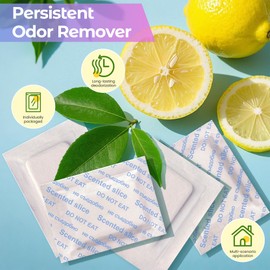 Lemon Scented Sachets – Long-Lasting Odor Remover and Freshener for Shoes, Closets, Drawers, and Storage Spaces – Pack of 10