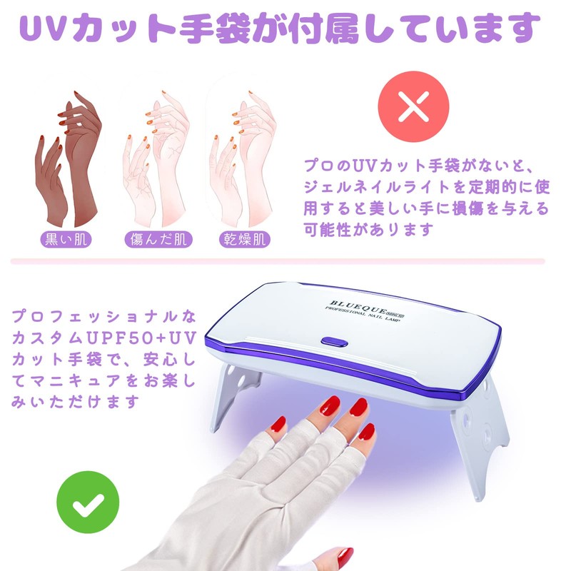 Oaec LED & UV Nail Light, 36W Gel Nail Light,