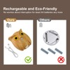 GDQ Wireless Motion Sensor Night Light, Cute Owl Wood Grain