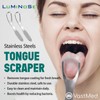 2PCs Medical Grade Tongue Scraper by Vastmed | Stainless Steel
