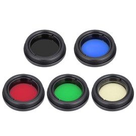 Telescope Eyepiece Lens Filter Kit, Moon Nebula Planet Sun Lens, Universal Color Filter Eyepiece for 1.25Inch 31.7mm Eyepiece Lens