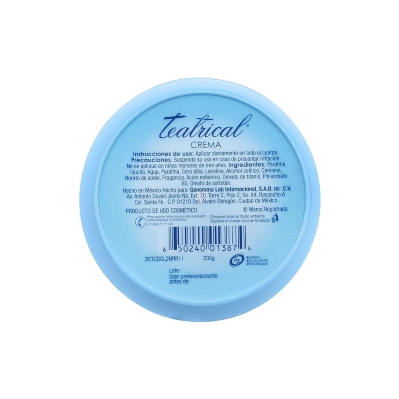 Crema Teatrical con lanolina 230 g