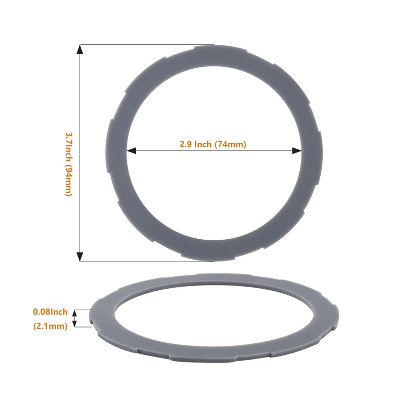 Qtcial 2 Packs Blender Gaskets 182341-000-842, Silicone Rubber Sealing O-ring,