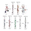 YURAOER Anime Slayer Keychain Pin Set - Cartoon Figures 9
