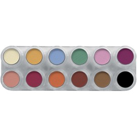 Rouge-/Lidschattenpalette U mit 12 Farben