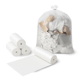 C&S Event Supply Co. 4 Gallon Trash Bag, Small Trash Bags, Small Trash Bags Bathroom, Small Garbage Bags for Office, Bedroom, and Bathroom Trash Bags - 6 Micron - 18" x 17" - 200 Count