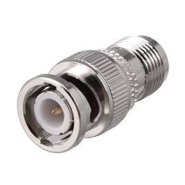 sourcing map BNC Male to TNC Female Brass Cable Connector Adapter