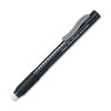 Pentel Clic Eraser, Retractable, Pocket Clip, Rubber Grip, Black Barrel