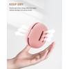CORNERIA Integrated Makeup Sponge Travel Case, pink
