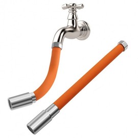 Free Deformation Faucet Extension Hose Adjustable Water Tap KK174 Orange 50cm extension hose 3ea