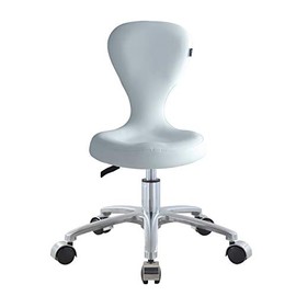 Beauty Salon All Purpose Rolling Pedi Stool Low Sitting Pedicure Stool - Futurop-White