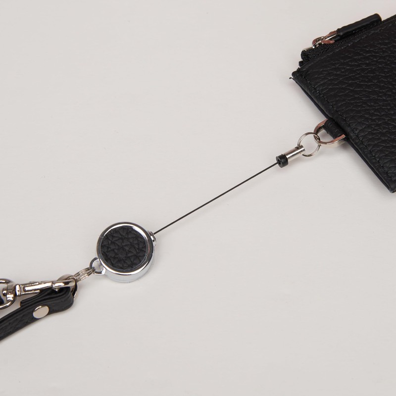 Beverly Hills Polo Club BHG-L1002 Pass Case with Reel, Black