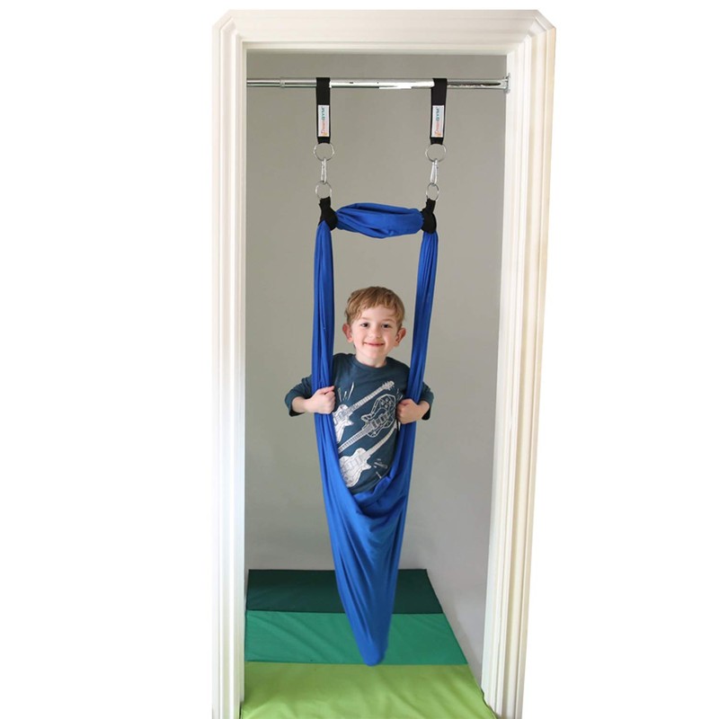 DreamGYM Doorway Sensory Swing Kit - Blue Compression Swing -