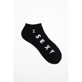 Iconolaureate "Smart and Sexy Ankle Socks, Three Pairs Multi-Pack Box, One Size (Black)