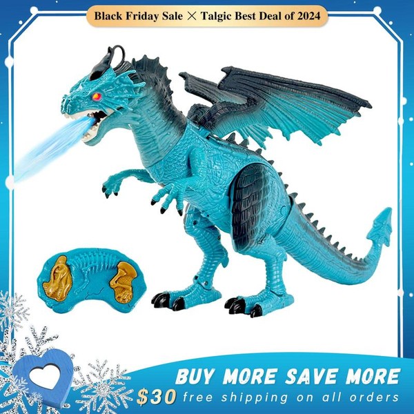 Talgic Remote Control Dinosaur Toy Fire & Ice Dinosaur Game