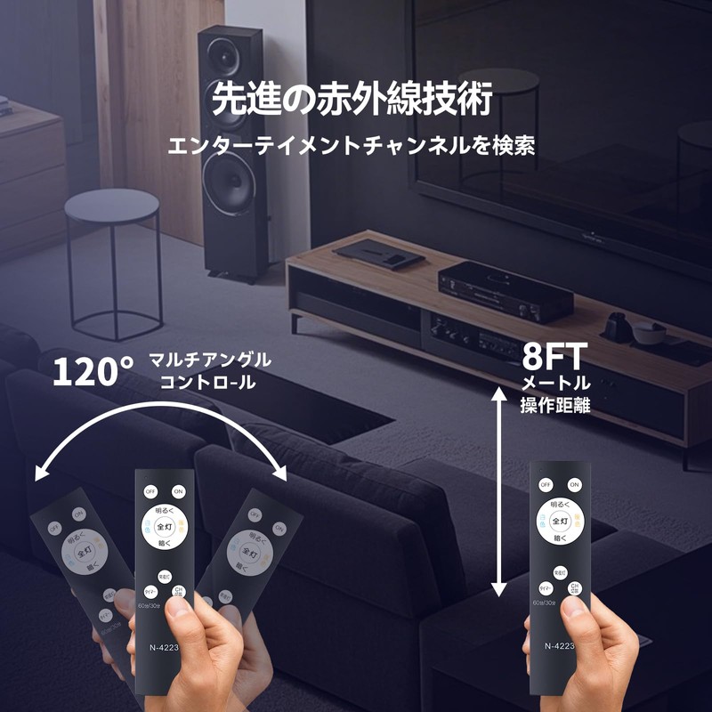 LED Ceiling Light Remote Control N-4223 for HOTALUX Hotalux Remote