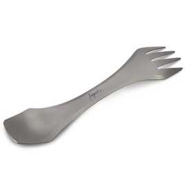 freigeist Titanium Spork: 3-in-1 Spoon, Fork & Knife Combination for Camping, Hiking, Outdoors & Traveling | Lightweight, Durable & Rustproof Cutlery/Utensil