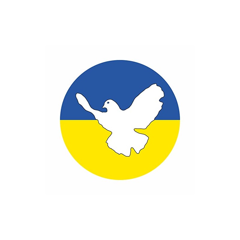 Generisch Flag Sticker Ukraine Peace Peace Dove Peace Dove 8