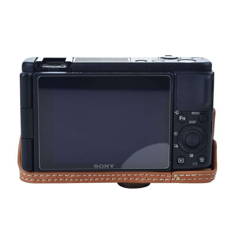 Rieibi ZV1 Case - Vintage PU Leather Camera Case for