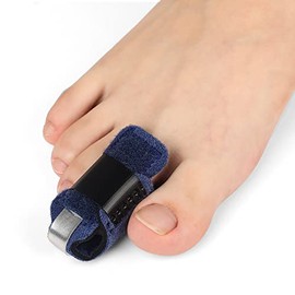 Ajoysoul Toe Splint,1 Pair Toe Straightener for Bent Toe,Hammer Toe,Crooked Toe,Claw Toe,Left and Right Toe Wrap to Support and Align Toe - Blue