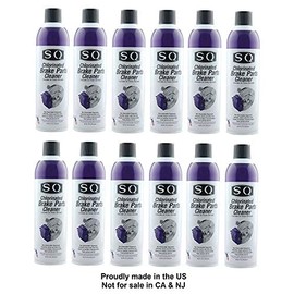 SQ Non-Flammable Brake Parts Cleaners,12 Pack, 19 OZ per can, not for use in CA and NJ