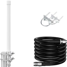 RAIGEN 5.8 dbi Antenna LoRa 915 MHz 20 Inch Tall Indoor Outdoor w/Updated Raigen 400 Low Loss Cable Omni-Directional HNT Hotspot for Cell Booster, WiFi, MNTD, Nebra, RAK, Bobcat, Syncrob, and Sensecap