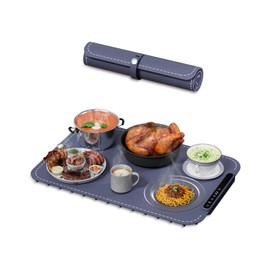 Food Warming Mat, Electric Warming Tray, Fast Full Surface Heating Mat with 6 Level Adjustable Temperature and 6 Hours Timer, Silicone Food Warmers for Gatherings,Parties,Everyday Use