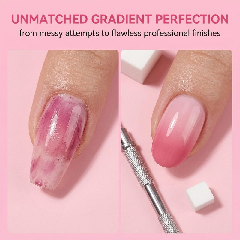 GXGM 200 Pezzi spugne per nail art con impugnatura in