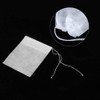 100Pcs 7x9cm Disposable Safe Tea Bags with Drawstring, Tea Bags,