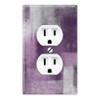 WIRESTER Duplex Outlet Cover Wall Plate/Switch Plate - Abstract Purple