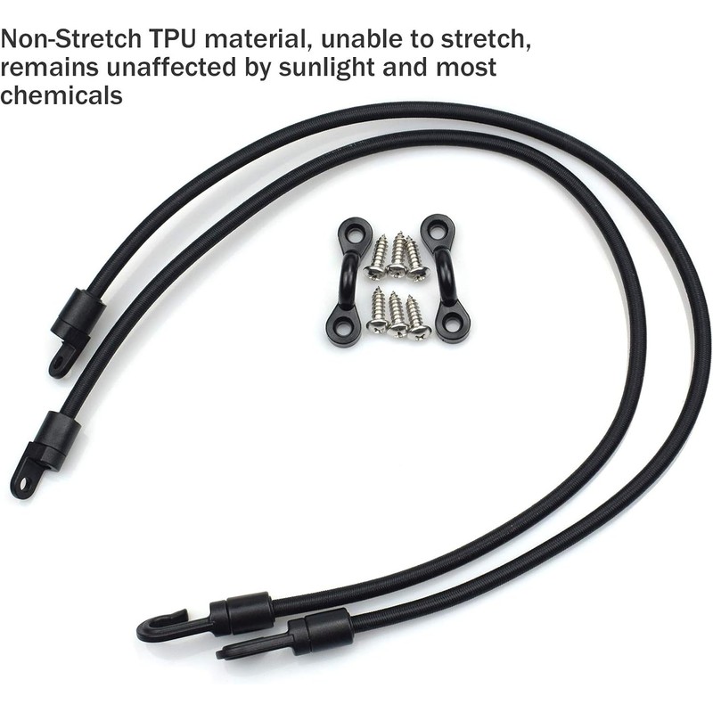 Rod Tamer Deck Mount Rod Straps 2 Pack, 6mm Kayak