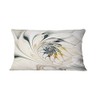 DesignQ CU10276 Pillow Cushion, 12x20, White