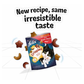Felix Felix Crispies Cat Treats Beef & Chicken 180g, Pack of 5