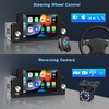 Wireless Apple CarPlay Single Din Car Radio,5.9 inch IPS Touch