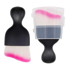 Yinluluna Car Interior Cleaning Brush, Automotive Interior Dusting Brush, Soft Fur Car Cleaning Tool for Air Conditioning Vents, Dashboard, Leather, Computer etc (White&Purple)