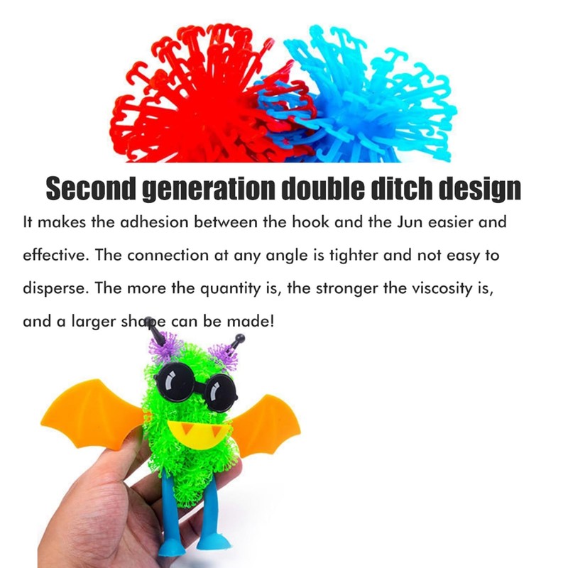 Srliya Educational Sticky Balls, DIY Building Block Toy Children from