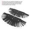 KIMISS Motorcycle Floorboard Fringe, 2Pcs Motorcycle Floorboard Fringe PU Leather