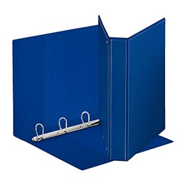 Esselte Folder with Display Made of PP Adjustable (3 Pockets) Rings 4-30 - D - Format Maxi - Blue - 394756500