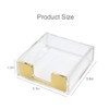 MultiBey Clear Gold Acrylic Sticky Note Pad Holder for Desk,