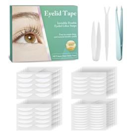 480PCS Invisible Eyelid Tape - Eyelid Lifter Strips - Eyelid Tape for Hooded Eyes Invisible, Instantly lifts loose Skin Around The Eyes Without Surgery, Creating Deep, Natural-looking Eyelids Easily