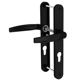 Bricard 1 Pair Door Handles 7E8081 Osmosis 2 Keys i-Black Matt for Front Door (for European Cylinders)