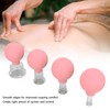 4pcs Glass Face Cupping Set Silicone Lymphatic Drainage Skin Lifting