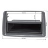 tomzz Audio 2414-002 Radio Faceplate Compatible with Fiat Panda 169