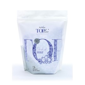 Italwax Top Line Orchid Hard Wax 1lb (450g) – Transparent Fast-Setting Violet Gel with Strong Grip and floral fragrance, Ideal for Bikini & Underarms, Elastic and Easy to Control – Made in Italy